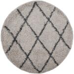 vidaXL bézs és antracit hosszú szálú bozontos modern szőnyeg Ø 280 cm (375403) (375403)