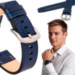 Polax Bőrszíj karórához 20mm, XL-es méret (LcZpCzS20XLBl)