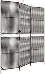 vidaXL szürke 3-paneles polyrattan térelválasztó (365374) (365374)