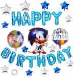  Sonic Szülinapi Szett Dekoráció Lufik