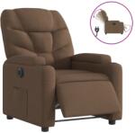 vidaXL barna szövet elektromos dönthető fotel (3204576) (3204576)