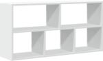 vidaXL fehér szerelt fa fali polc 100 x 25 x 50 cm (853272) (853272)