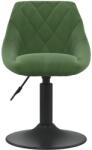 vidaXL sötétzöld bársony étkezőszék (3088816) (3088816)