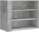 vidaXL betonszürke szerelt fa faliszekrény 75 x 35 x 60 cm (848419) (848419)