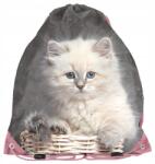 PASO Iskolatáska tornacipőhöz Macska Paso szürke kislány táska hátizsák (PP24AW-712)