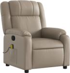 vidaXL kávészínű műbőr dönthető masszázsfotel (373535) (373535)