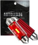 Autoled24 Power Led Izzó 24V Cső 39mm Red Tir Canbus Retrify Automotive