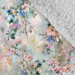 Takoy Téli softshell fehér báránybundával prémium elmosódott virágok olajfestmény