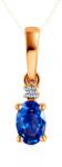 SAVICKI Pandantiv Savicki: aur bicolor, safir albastru, diamante - savicki - 2 170,00 RON