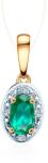 SAVICKI Pandantiv SAVICKI: aur bicolor, smaralde, diamante - savicki - 2 012,00 RON