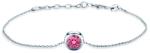 SAVICKI Brățară Celebrity din aur alb 585 cu diamant roz de laborator 0.5 ct 18+3 cm