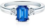 SAVICKI Inel de logodnă SAVICKI: aur alb, safir, diamante - savicki - 10 924,00 RON