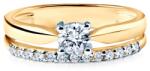 SAVICKI Inel de logodnă Savicki: aur bicolor, zirconii - savicki - 4 067,00 RON