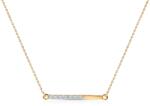 SAVICKI Colier din aur 585 cu diamante albe 0.03 ct 42 cm - savicki - 2 609,00 RON