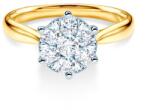 SAVICKI Inel de logodnă Savicki: aur bicolor, diamante - savicki - 11 771,00 RON