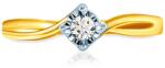 SAVICKI Inel de logodnă SAVICKI: aur bicolor, diamant - savicki - 4 435,00 RON