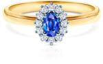 SAVICKI Inel de logodnă Savicki: aur bicolor, safir albastru - savicki - 5 380,00 RON
