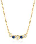 SAVICKI Colier din aur 585 cu diamante albe 0.19 ct 41 cm