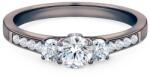 SAVICKI Inel de logodnă Dream: aur negru, diamante - savicki - 15 120,00 RON