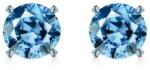 SAVICKI Cercei Share Your Love: aur alb, diamante albastre de laborator
