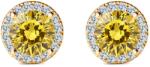 SAVICKI Cercei This is Love: aur, diamante galbene de laborator, diamante de laborator