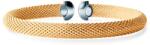 SAVICKI Brățară bangle din argint placat cu aur cu zirconiu cubic 6, 0 mm