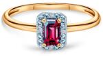 SAVICKI Inel de logodnă SAVICKI: aur bicolor, rubin, diamante - savicki - 4 168,00 RON