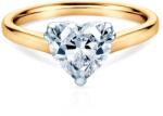 SAVICKI Inel de logodnă inimă SAVICKI: aur bicolor, diamant de laborator - savicki - 6 549,00 RON