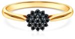 SAVICKI Inel de logodnă Savicki: aur bicolor, diamante negre - savicki - 2 706,00 RON