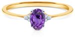 SAVICKI Inel de logodnă Savicki: aur bicolor, ametist