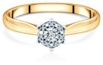 SAVICKI Inel de logodnă SAVICKI: aur bicolor, diamante - savicki - 4 723,00 RON