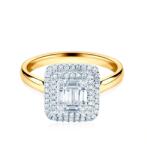 SAVICKI Inel de logodnă Savicki: aur bicolor, diamant - savicki - 15 613,00 RON