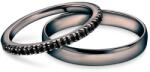 SAVICKI Verighete The Light: aur negru, diamante negre, emisferice, 1, 5 mm și 3, 5 mm