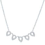 SAVICKI Colier din aur alb 585 cu diamante albe 0.08 ct 44 cm - savicki - 3 171,00 RON
