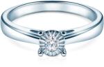 SAVICKI Inel de logodnă Savicki: aur alb, diamante - savicki - 5 022,00 RON