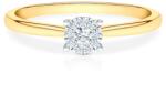 SAVICKI Inel de logodnă SAVICKI: aur bicolor, diamante - savicki - 4 389,00 RON