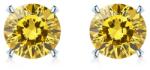 SAVICKI Cercei Share Your Love: aur alb, diamante galbene de laborator