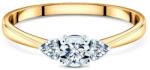 SAVICKI Inel de logodnă SAVICKI: aur bicolor, diamante - savicki - 4 877,00 RON