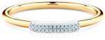 SAVICKI Inel de logodnă SAVICKI: aur bicolor, diamante - savicki - 3 763,00 RON