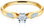 SAVICKI Inel de logodnă Savicki: aur bicolor, diamant - savicki - 5 418,00 RON