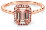 SAVICKI Inel Savicki: aur roz, morganit, diamante