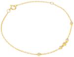 SAVICKI Brățară Celebrity inimă din aur 585 cu diamant alb 18 cm