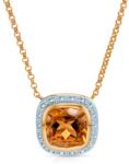 SAVICKI Colier aur 585 citrin 0.06 ct 42 cm