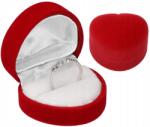  Gyűrűtartó Doboz Szív Piros Eljegyzés