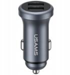 USAMS Autós töltő Usams CC320 Alumínium 2.4A 2xUSB-A tarnish (CC320CC01)