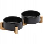 Tutumi 2 darabos kerámia tálkészlet kutyáknak és macskáknak Jax 450 ml fekete (HOM-02870)