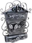 Damech Cutie postala, cu loc pentru ziar oblic, elemente forjate, argintiu, format B5, 38x12.5x51.5 cm, Damech (SD2TOAR) - edanco