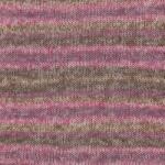 DROPS Design Fabel 655 Fonal , rózsaszín és barna, hosszú minta, mosható (FAB655)