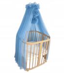 Koell Tüll Baldachin pomponokkal kiságyhoz "Farmer tüll Váz (BAL-LO-TIUL-10)