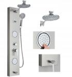 Ari Zuhanypanel Zuhany Ezüst Esőztető Hidromasszázs Fülhallgató (Panel Prysznicowy Srebrny Deszczownica Masaż)